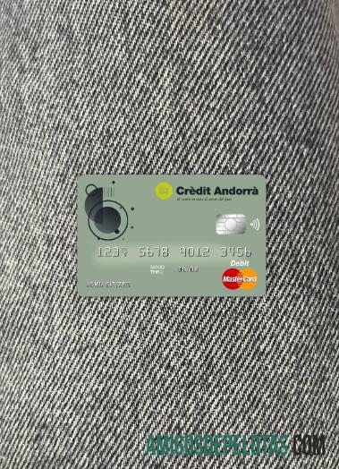 Andorra Credit Andorra Bank Master Card Photolook Front amostra